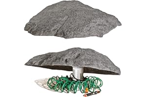 GARTENDEK Faux Rocher pour Le Jardin Et Arrière-Cour - Artificielle, Fausse Pierre pour La Décoration De Paysage, pour Cacher Les Utilitaires de Jardin, Couverture Ø 80cm XL-01, Gris