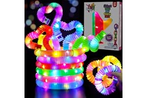 Frasheng 12 Stücke Pop Tubes, Bunt Sensorik Spielzeug Mini Pop Röhren für Kinder, Jugendliche Und Erwachsene Pop Tube Toys Sensorisches Spielzeug, Unachtsamkeit Ideal Entlasten Stress Spielzeug