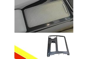 POETRYXIAO Portavasos para consola central para Mercedes Clase C W204 A2046807607905 (fibra de carbono)