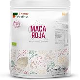 Energy Feelings Organic Red Maca - 500g, Vegan Maca Powder, Rich in Vitamin C and Iron, Invigorating Effect and Aphrodisiac,