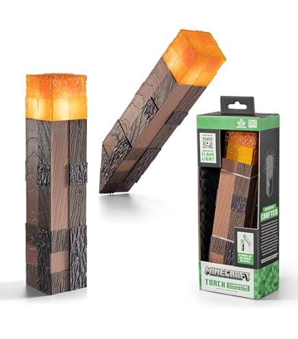 Torcia Ufficiale Minecraft - Con 2 Modalità Luce E Spegnimento Automatico - Per Appassionati - Foto 8
