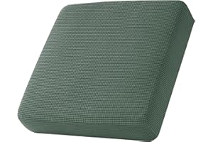 SYLC Sofa Sitzkissenbezug, Sofa Sitzkissenbezug Stretch, Elastischer Kissenbezüge, Husse Überzug Bezug Für Sofa Sitzkissen, rutschfest Stoff Tartan (Grün,Großer 1-Sitzer)