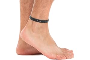 ‎MAGNETRX MagnetRX® Ultrastarke Magnet Fusskette für Männer - Magnetische Fußkette - Herren Titan Magnetfusskettchen (Schwarz)