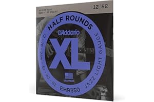 D'Addario EHR350 XL Half Rounds Jazz Light (.012-.052) Electric Guitar Strings