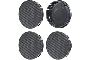 BORN 1 4 Tapacubos de carbono de 60 mm. Tapas de llantas - Se adapta a las llantas con un diámetro interno de 55,5-56 mm