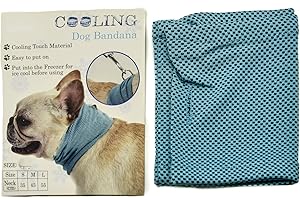 PROtastic Cooling Dog Bandana - Great alternative to a cool mat keeping your pet cool in the hot weather! (Large)