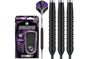 ‎WINMAU Winmau Apocalypse Brass Softip Dartpfeile Set mit Flights und Schäfte