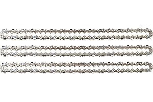 3 tallox Chaînes de tronçonneuses à gouges carrées .325" 1,3 mm 64 maillons longueur de guide-chaîne 38 cm compatible avec DOLMAR HUSQVARNA