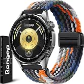 Rongep [&Ouml;rg&uuml; Loop] Huawei ile Uyumlu 22mm Kordon GT6/GT6 Pro/GT Runner 2/GT5/5 Pro/GT4/GT3/3 Pro 46mm i&ccedil;in Manyetik Toka GT6 