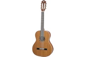 Ortega Guitars Classical Guitar Left-Handed – 3/4 – Family Series – Including Gig Bag – Cedar, Mahogany, Natural (R122L-3/4)