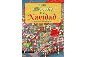 El gran libro juego de la Navidad: Un libro infantil con 3 niveles de juego, de 3 a 8 años. Jugar y aprender. ¡Conoce un montón de curiosidades y tradiciones navideñas!: 5 (Libros juegos)