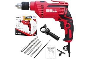 IBELL Impact Drill ID13-75 | 650W | 13mm Chuck | 2800 RPM | Copper Armature | 2-Mode Hammer & Drill | 12 Variable Speed Settings | Forward/Reverse | Variable Speed | Lock-On Button | 24-Month Warranty
