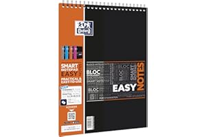 OXFORD 400019526 Easy Notes Studium cyfrowy notatnik A4 w kratkę 80 arkuszy – losowy kolor, brak możliwości wyboru koloru