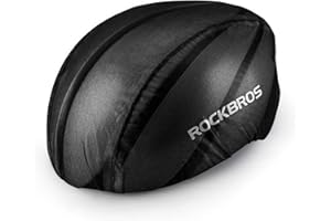 ROCKBROS Copricasco da Bici Impermeabile Copri Caschi Idrorepellente da Bicicletta MTB Ciclismo Copertura Anti-Pioggia Idrorepellente Riflettenti Antivento Helmet Cover