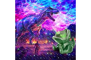 PIKOY Dinosaur Galaxy Projector for Bedroom,144 Lightings+22 White Noises+HIFI Bluetooth Speaker Star Projector for Bedroom,Dimmable Ceiling Projector Lights for Bedroom Decor, Dinosaur Toys Dinosaur Gifts