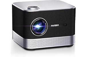 AURZEN Boom 3 Videoprojecteur 4K, Officielle-Netflix/DoIby, Auto Focus/Keystone, 500 ANSI Vidéoprojecteur WiFi Bluetooth Portable Projecteur, Full HD 1080P, 2x18W Haut-Parleurs, Zoom, USB, Noir