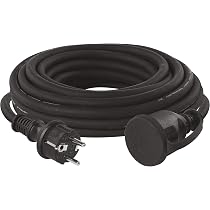 EMOS - Cavo Prolunga Da Esterno 30m Schuko IP44 | In Gomma Resistente, Per Giardino E Cantieri, H07RN-F 1,5 Mm²