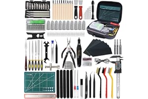 OFNMY 202 PCS 3D Impresora Herramientas Kit, Incluye Kit de Limpieza de Boquillas, Desbarbado, Herramientas de Extracción, Llaves, Pinzas, Alicates y más, Limpieza y Acabado de Modelos de Impresión 3D