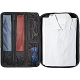 DEGELER® Shirt Bag per camicie senza pieghe - con scomparti per cravatte, papillon | Accessori da viaggio per borsa indumenti
