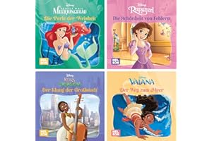 4er-Set Maxi-Mini 48: Disney Prinzessin: Geschichten ab 3 Jahren mit Arielle, Vaiana, Rapunzel und Tiana im Mitnahmeformat (Nelson Maxi-Mini: Maximaler Vorlesespaß!)