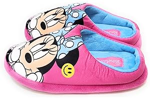 REQUETEGUAY URBAN RU Minnie Mouse Hausschuhe Disney für Mädchen | Minnie Mouse Hausschuhe Um Zu Hause Zu Sein | Minnie Mouse für Mädchen Halbschuhes