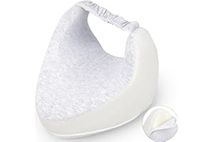 SEPSCO Knee Pillow for Side Sleepers, Orthopaedic Leg Pillow Sleeping, Ergonomic Side Sleeper Pillow, Knee Pillow, Memory Foam Knee Pillow for Relief Knee Leg Hip Pain