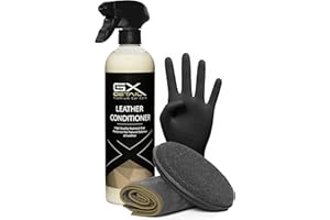GxDetail Hidratante para Piel y Cuero para Asientos de Coche 500 ml. – Nutre, Protege y Restaura – Evita el Agrietamiento y el Desgaste – Acabado Natural y Secado Rápido.
