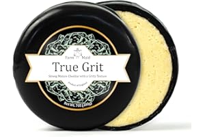 InterCheese | Single True Grit Strong Mature Cheddar Cheese Truckle with a Gritty Texture (200g)