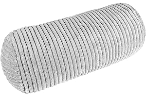 ‎BOOKIEPAD Bookiepad Nackenrolle Cozy Shara, Cord Komfortables Lese-Accessoire, Modernes Design (Grau)