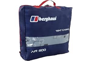 Berghaus Air 6 Tent Carpet, Triple Layered Insulating Tent Carpet, Luxuriously Soft Tent Carpet, Tent Accessories, Camping Equipment, Grey, One Size