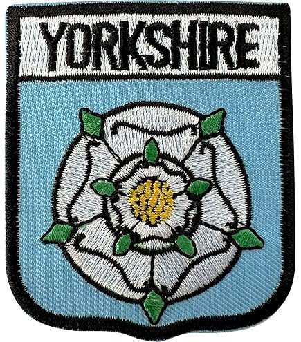 Staffordshire County Flag Logo geborduurd ijzer op patch naaien op badge applicatie voor kleding