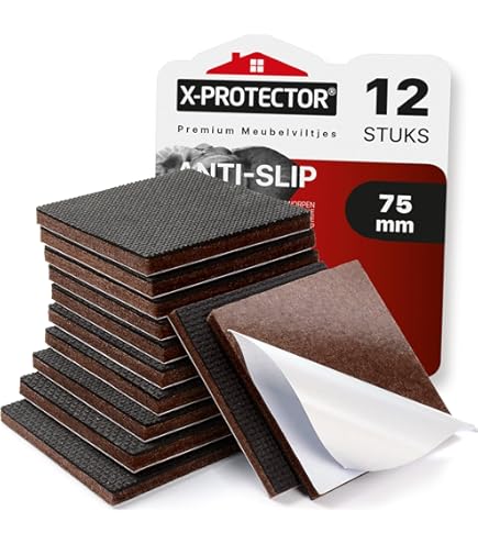 X Protector Stoelpootbeschermers 20 STUKS Premium Viltstrips Met Zelfklevende Achterkant Rechthoekige Viltglijders Voor Houten Vloeren Snijd Anti Kras Vilt Op Het Formaat Dat Je Nodig Hebt 2252433498