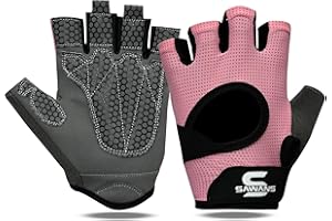 SAWANS Siłownia rękawice do podnoszenia ciężarów dla mężczyzn i kobiet fitness damskie rękawice treningowe dla siły oddychające antypoślizgowe silikonowe wyściełane uchwyt ochrona dłoni ćwiczenia