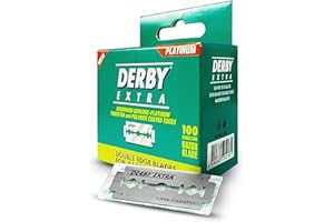 Derby Extra Double Edge Safety Razor Blades, 100 Count