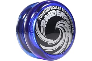 Yomega Raider - Profesional Responsive Ball Bearing Yoyo, ideal para niños, Beginners y para Advanced String Yo-Yo Trucos y Looping Play. + Extra 2 Strings (Blue/Black Cap)