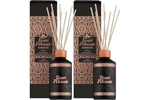 SUYASA Tesori d'Oriente Hammam Room Fragrance with Sticks, 2 x 200 ml, Oriental Fragrance Sticks for Home, Room Fragrance Set for Bathroom and Living Room, Tesori Room Fragrance