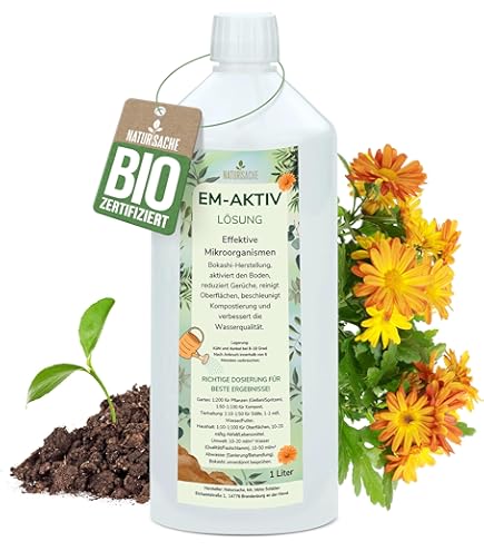 EM® Microferm 5 Liter - Gebrauchsfertige Aktiv-Mikroorganismen Für Garten, Kompost & Teiche - 100% Natürlich