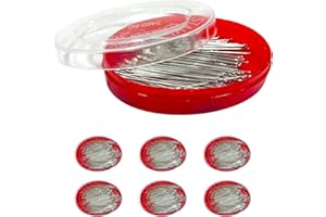 JYC CREATIVE Spille da cucire, 1500 unità, spilli professionali, spilli in acciaio inox, spille da sarto, spille sottili, spille per cucito e artigianato, (Pack1-1500 pz)
