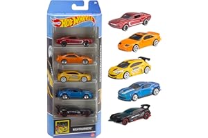 Hot Wheels 1806 - Geschenkset, je 5 Fahrzeuge, zufällige Autos/Fahrzeugmodelle, 5er Pack