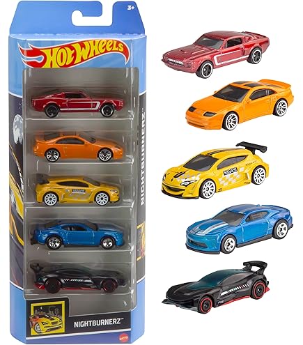 Hot Wheels Car 2024 HW Drag Strip Pack of 5 (1988 Ford T