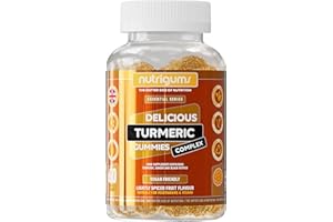 Turmeric, Ginger & Black Pepper Complex Gummy | Light Spiced Fruit Flavour | 60 Vegan Gummies | Joint Support, Digestive Health & Anti-Inflammation by NUTRIGUMS®