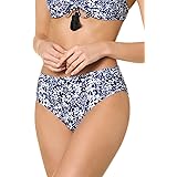 Goldenpoint Bikini Donna Costume Slip Fianco Alto Tinta Unita