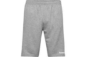 Hummel Kinder hmlGO KIDS COTTON BERMUDA Shorts, Grau Melange, 164