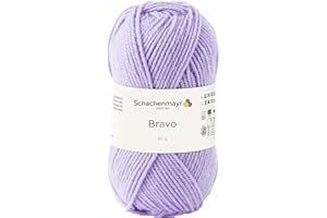 SCHACHENMAYR SINCE 1822 Schachenmayr Bravo 9801211 – Hilo para Ganchillo, Lana, Flieder, 15 x 7 x 7 cm
