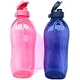 Tupperware 2Liter Water Bottles Fliptop, Set Of 2, - Plastic, Multicolor