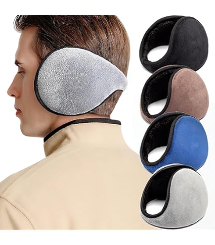 Cache-Oreilles Hiver Homme/Femme - Daim & Peau D'Agneau, Réglable, Repliable, Chaud Et Mode