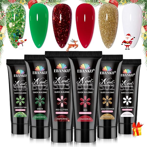 Nagelverlängerungs-Gel Set Mit 3 Farben & 100 Kunstnägeln – Für Natürlich Aussehende Verlängerungen