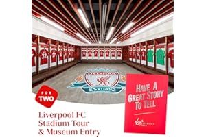 VIRGIN EXPERIENCE DAYS Liverpool FC Stadium Tour & Museum Entry for Two Adults – Explore Anfield, Dressing Rooms, Players’ Tunnel, Press Room & The Liverpool FC Story Experience - Liverpool Football Gifts for Men