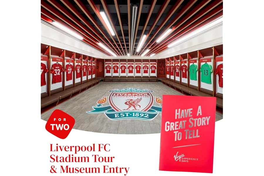 Virgin Experience Days Stadium Tour for Two – Behind the Scenes Football & Rugby Stadium Experience Including Dressing Rooms, Players’ Tunnel, Dugouts & Stadium Museums