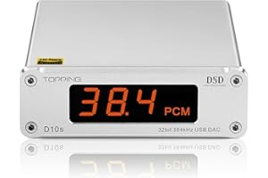 KGUSS Topping D10s Mini USB DAC ES9038Q2M XMOS XU208 PCM384 kHz DSD256 Décodeur audio natif Argent